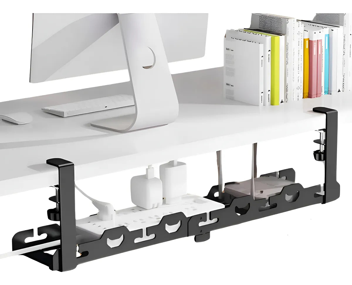 Soporte Organizador de Cables para Escritorio | Acero Expandible