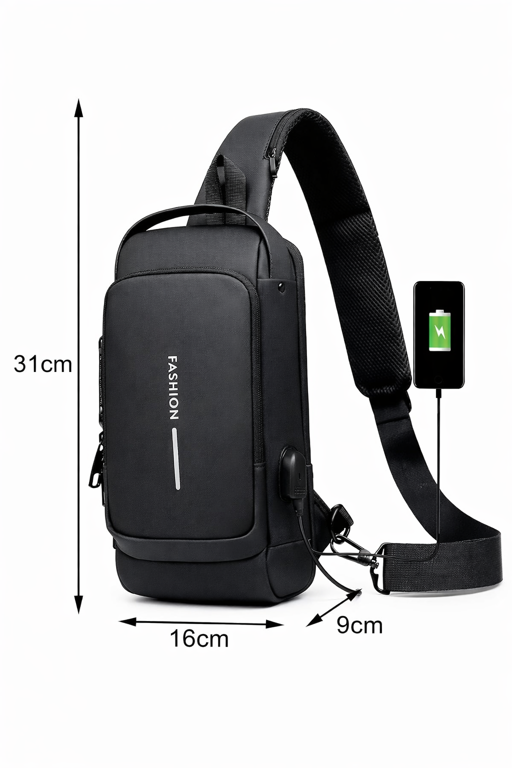 Bolso Bandolera Para Hombre, Mochila Us