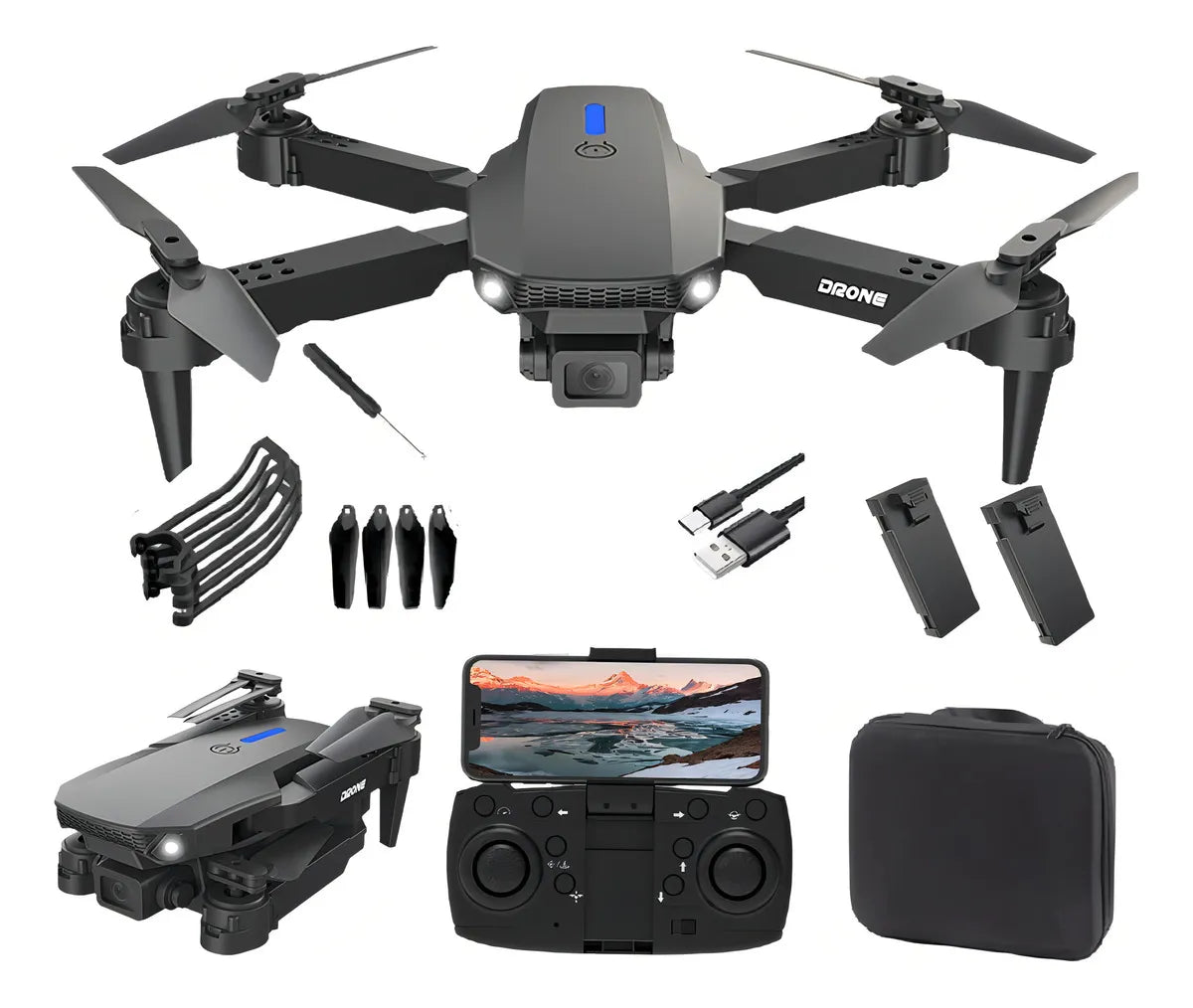 Dron 4k HD, Cámara Doble