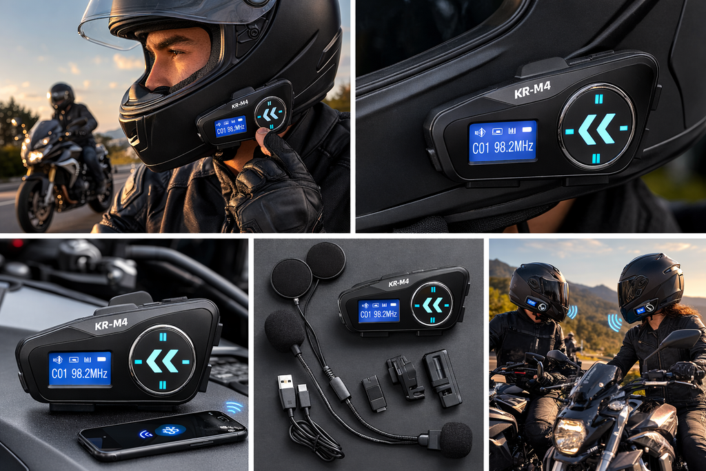 Intercomunicador Bluetooth M4 para Moto